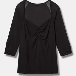 Torrid Mesh Sweetheart Corset Top-Plus Size 1